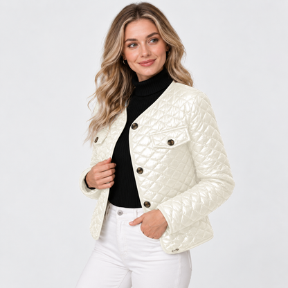 Montviro | Women's Quilted Coat - Solid Color Fall Winter Style