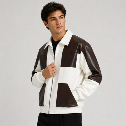 Montviro | Men’s Bomber Jacket Lightweight Zip-Up Color Block