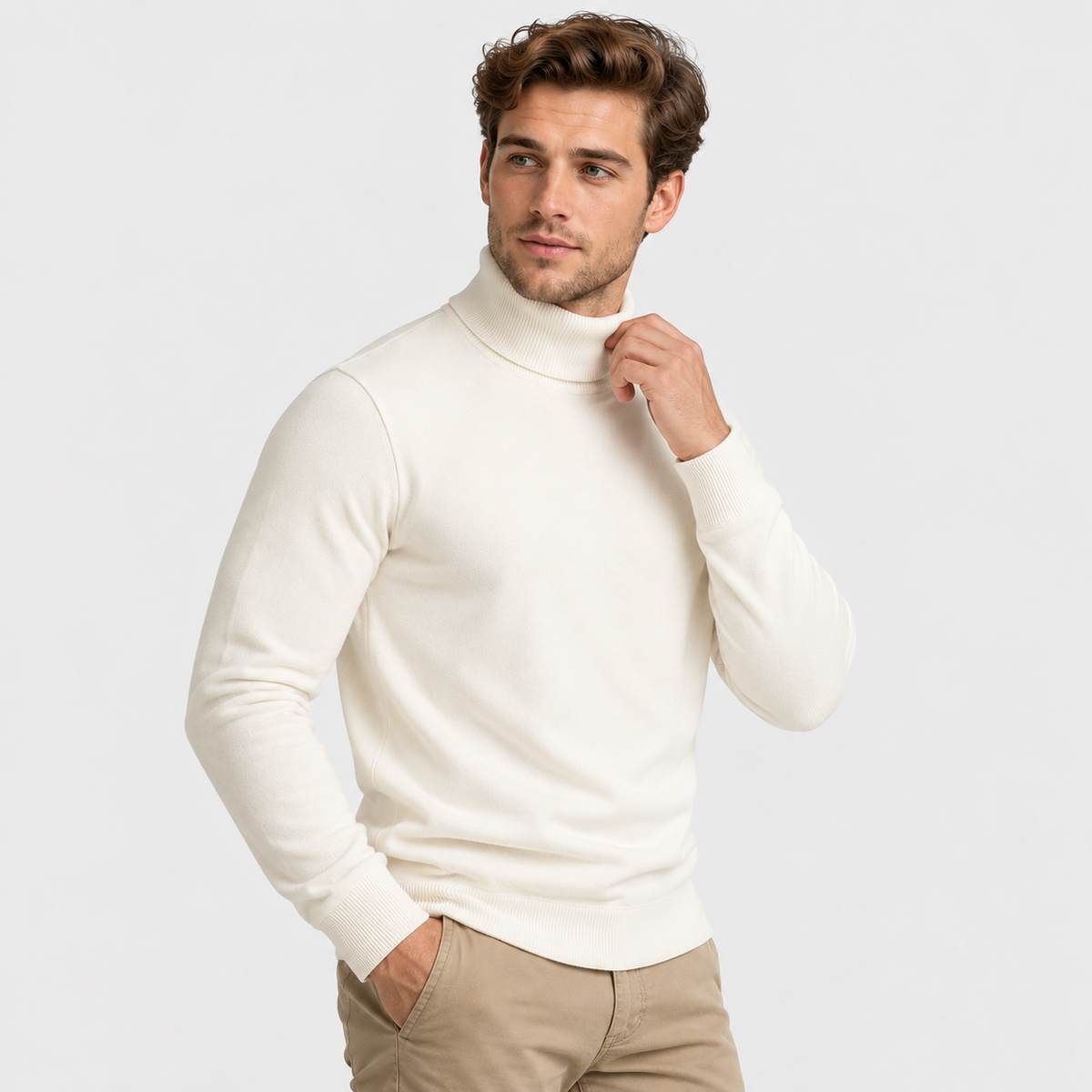 Montviro | Men's Viscose Sweater Rib Knit Crew Neck Regular Fit