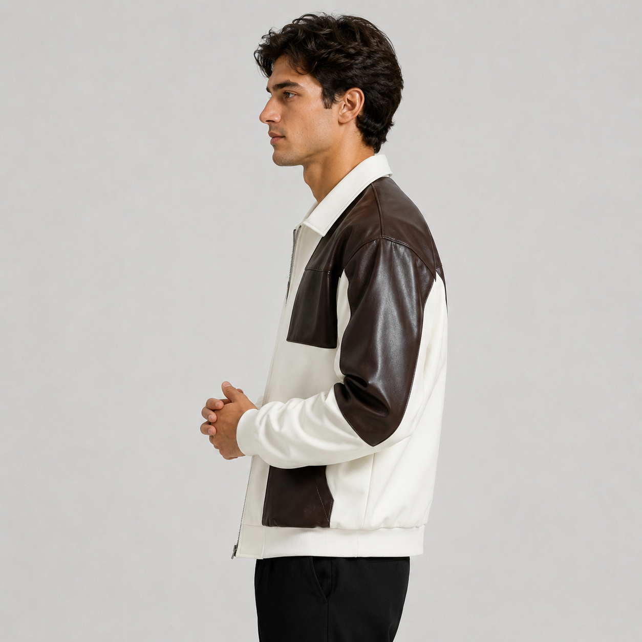 Montviro | Men’s Bomber Jacket Lightweight Zip-Up Color Block