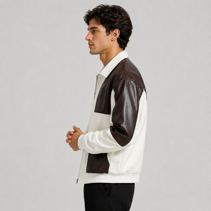 Montviro | Men’s Bomber Jacket Lightweight Zip-Up Color Block