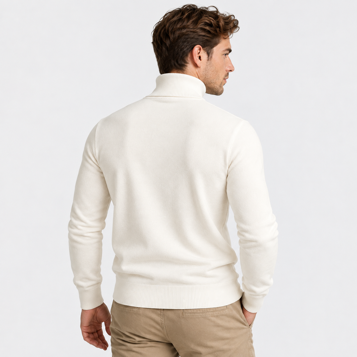 Montviro | Men's Viscose Sweater Rib Knit Crew Neck Regular Fit