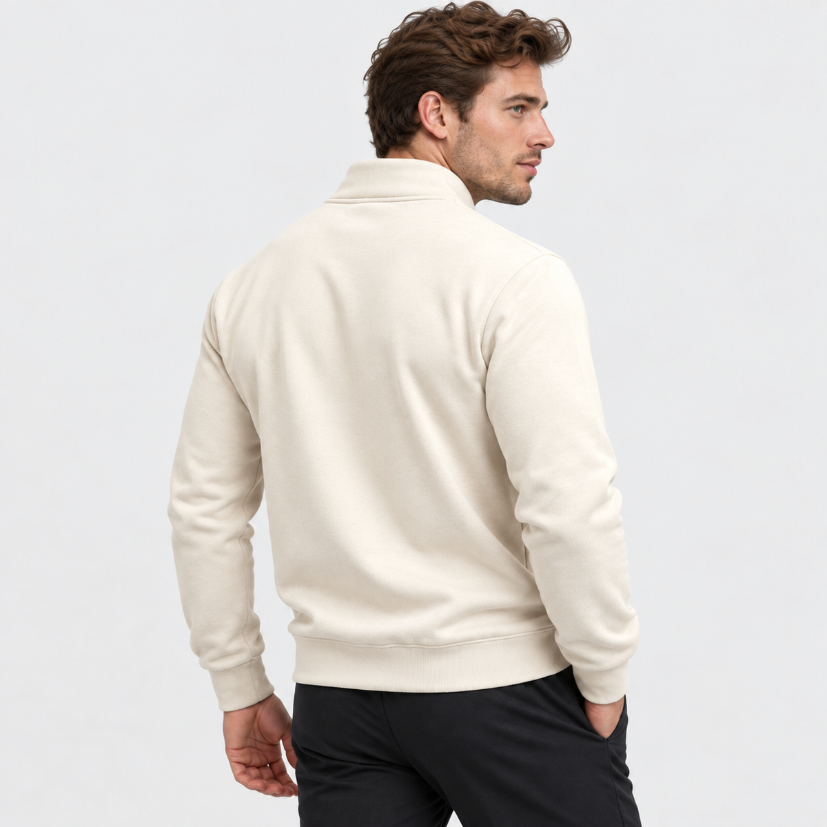 Montviro | Men’s Half Zip Stretch Pullover Sweatshirt Casual Performance Top
