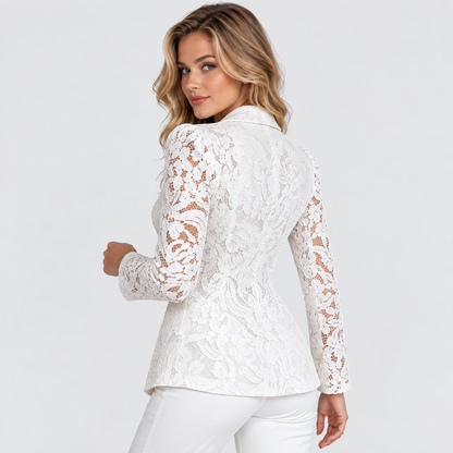 Montviro | Women’s Elegant Sheer Knit Cardigan Lightweight Layering Jacket