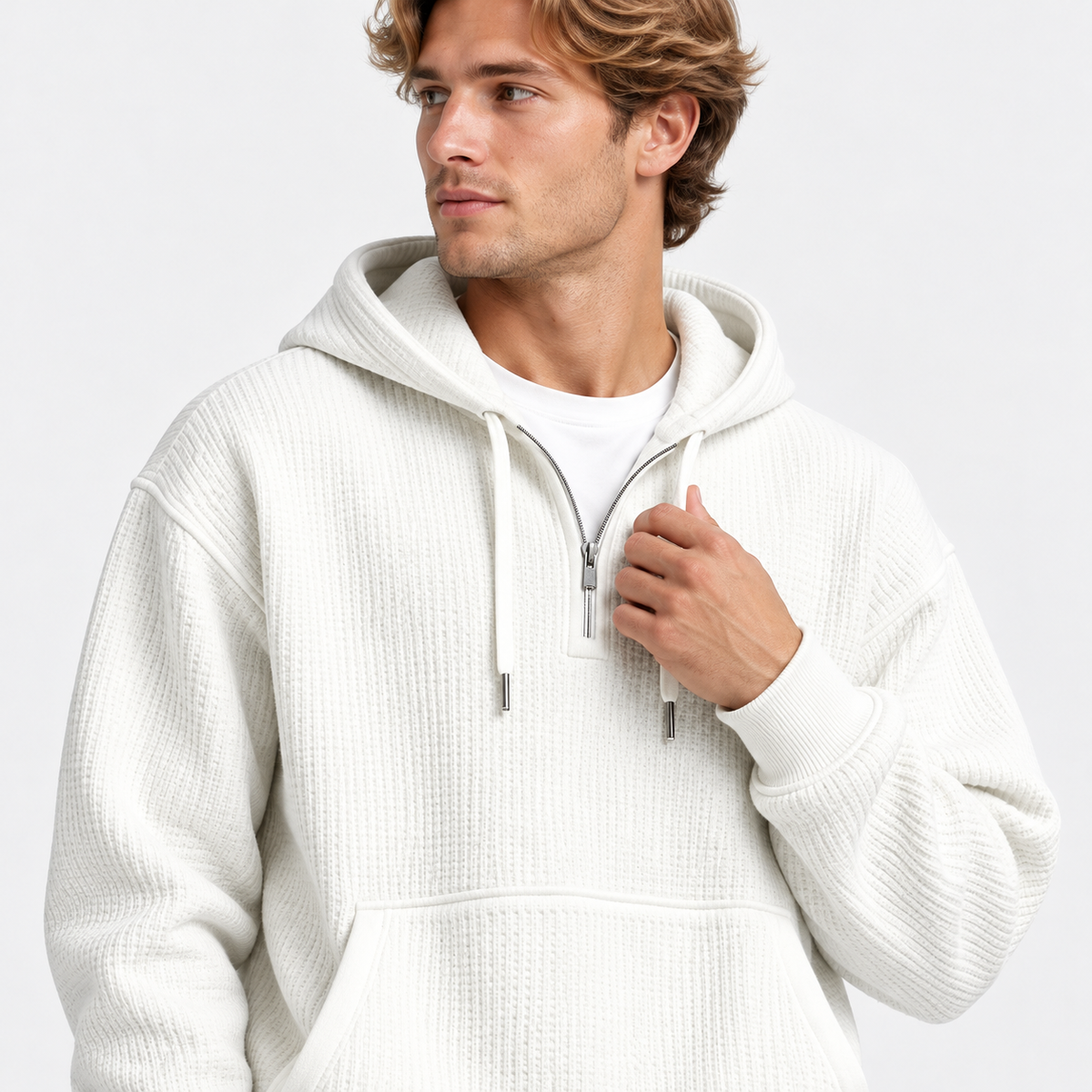 Montviro | Men's Hooded Two Piece Set Knit Casual Fall Winter Outfit